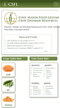 Mobile Screenshot of coolseasonfoodlegume.org