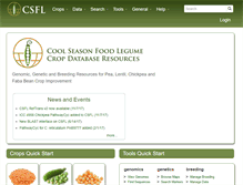 Tablet Screenshot of coolseasonfoodlegume.org